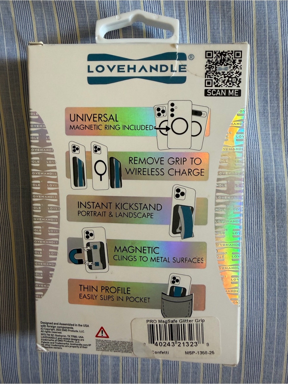 LoveHandle Pro Confetti Confetti Phone Grip with MagSafe New - Picture 3 of 7